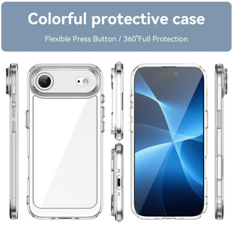 Противоударный чехол Colorful Acrylic Series для iPhone Air - прозрачный