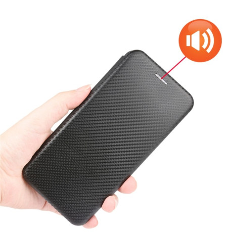 Чехол-книжка Carbon Fiber Texture на Samsung Galaxy A32 4G- черный