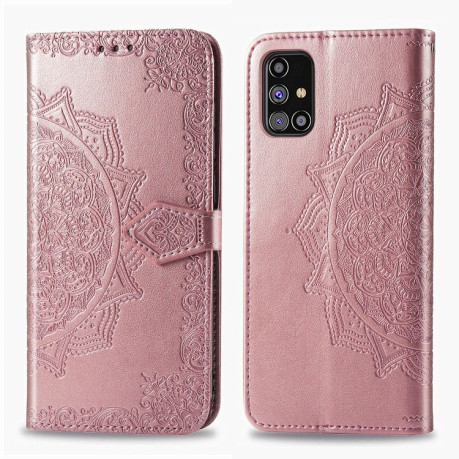 Чехол-книжка Mandala на Samsung Galaxy M31s - розовое золото