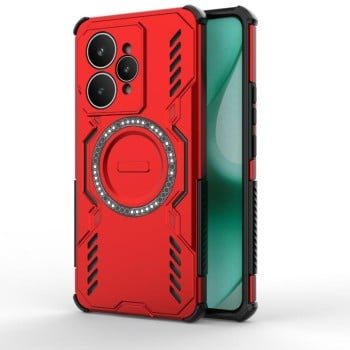 Противоударный чехол Armor Magnetic Ring на Realme 15 5G Global — красный