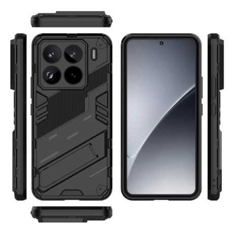 Противоударный чехол Punk Armor для Xiaomi 15 Pro 5G - черный