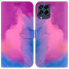 Чохол-книжка Watercolor Pattern для Samsung Galaxy M53 5G - Purple Red