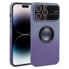 Противоударный чехол Gradient Silicone Shockproof Magsafe для iPhone 15 Pro - серо-фиолетовый