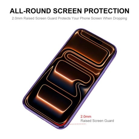 Чехол силиконовый ENKAY Hat-Prince Magsafe Electroplated на iPhone 17 Pro Max - фиолетовый
