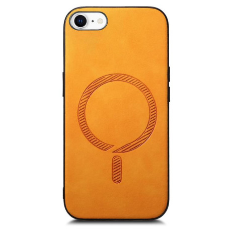 Чехол Solid Color Retro Magsafe для iPhone 16e - желтый