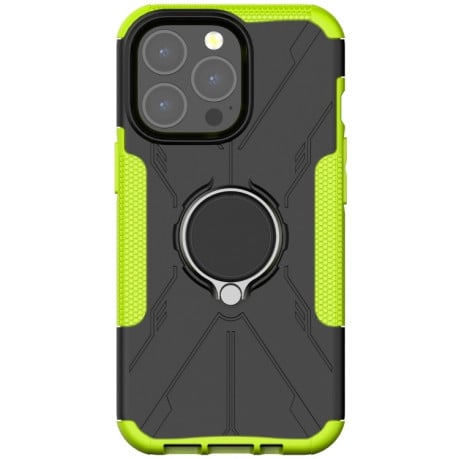 Противоударный чехол Machine Armor Bear для iPhone 13 Pro Max - зеленый