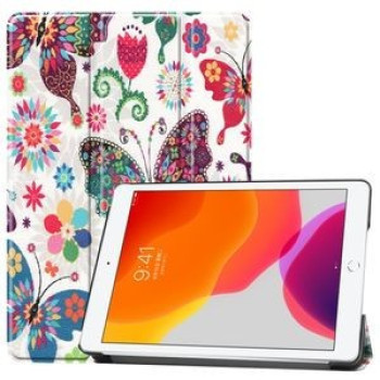 Чехол Custer Three-folding Sleep/Wake-up Colorful Butterfly на iPad 9/8/7 10.2 (2019/2020/2021)