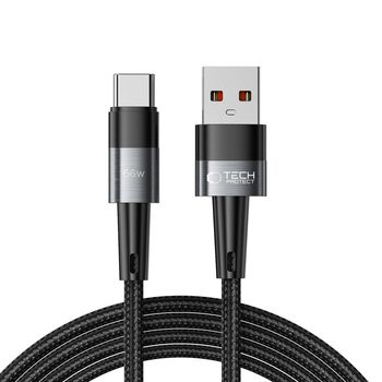Оригинальный кабель USB-C / USB-C Tech-Protect UltraBoost 2 м 66 Вт на устройства USB-C — серый