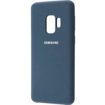 Чехол Silicone Case Blue на Samsung Galaxy S9