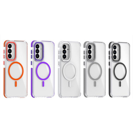 Чехол Dual-color MagSafe TPU Hybrid для Samsung Galaxy A56 5G - фиолетовый