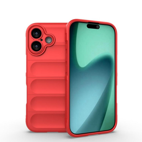 Силиконовый чехол Magic Flannel для iPhone 17 - красный