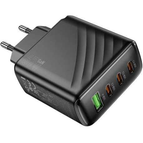 Быстрая Зарядка Hoco CS27A Supply PD67W (1USB-A/3C) - черная