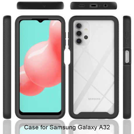 Противоударный чехол Starry Sky Solid Color на Samsung Galaxy A32 5G - черный