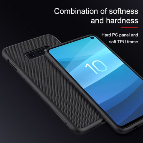 Чехол NILLKIN 3D Textured Nylon TPU на Samsung Galaxy S10e -черный