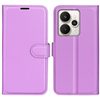 Чохол-книжка Litchi Texture Horizontal Flip Leather на Realme 15 5G / 15 Pro 5G — фіолетовий