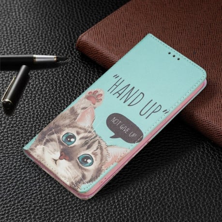 Чохол-книжка Colored Drawing Pattern Invisible для Xiaomi Redmi Note 11 Pro 5G (China)/11 Pro+ - Cat