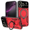 Противоударный чехол Large Window с MagSafe и подставкой на iPhone 17 Pro Max - красный