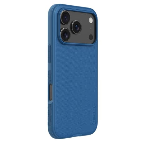 Чехол NILLKIN Frosted Shield Pro гибрид с матовым покрытием на iPhone 17 Pro Max - синий