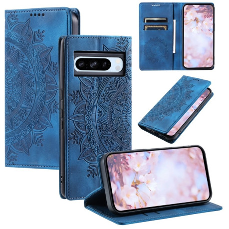 Чохол-книжка Totem Embossed Magnetic Leather для Google Pixel 8 Pro - синій