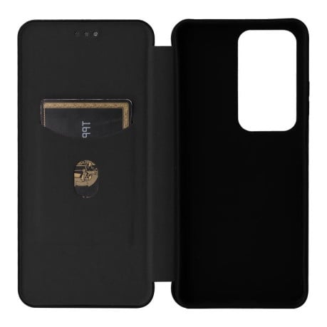 Чехол-книжка Carbon Fiber Texture на OPPO A5 5G/4G Global - черный