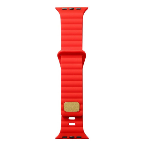 Pемешок Breathable Skin-friendly для Apple Watch Ultra 49mm / Series 8/7 45mm / 44mm / 42mm - красный