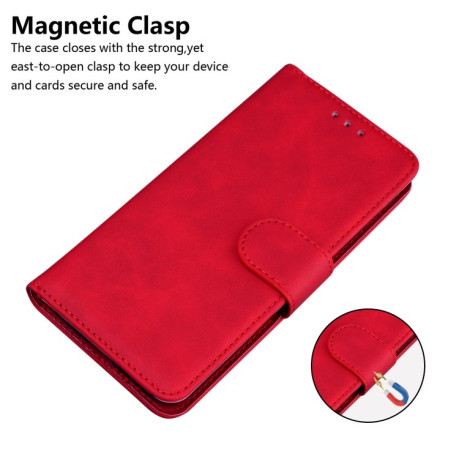Чохол-книжка Skin Feel Pure Color для Xiaomi Redmi Note 12 4G - червоний