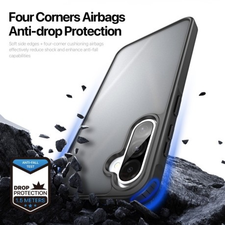 Чохол DUX DUCIS Yind Series TPU Hybrid PC для Samsung Galaxy A36 5G / A56 5G - чорний