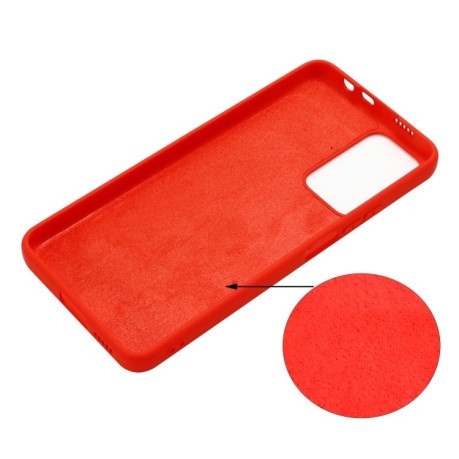 Чохол Solid Color Liquid Silicone на Xiaomi Redmi Note 11 Pro 5G (China)/11 Pro+ - червоний