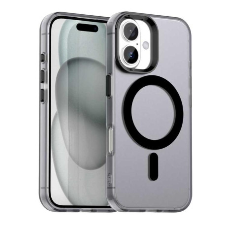 Противоударный чехол Candy Magsafe PC Hybrid TPU для iPhone 17 - черный