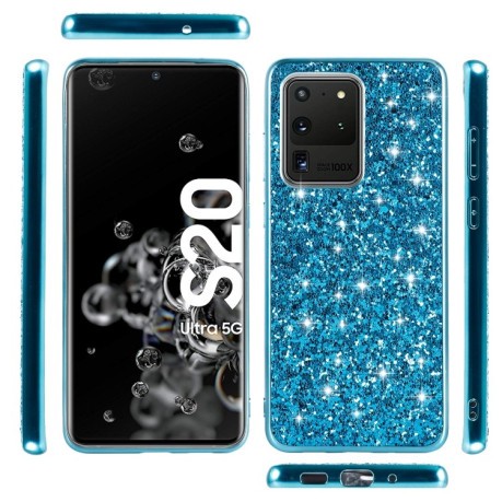 Ударозахисний чохол Glittery Powder Samsung Galaxy S20 Ultra - сріблясті
