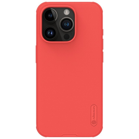 Противоударный чехол NILLKIN Super Frosted для iPhone 15 Pro - красный
