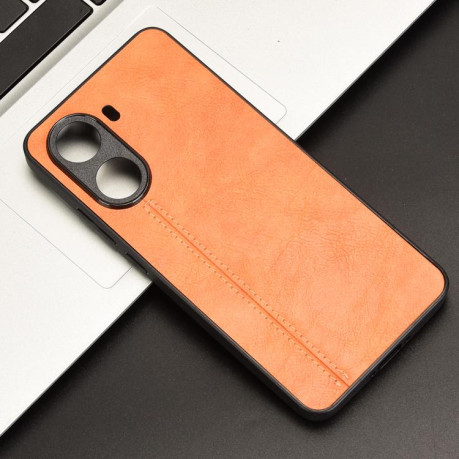 Ударозащитный чехол Sewing Cow Pattern для Xiaomi Poco X7 Pro - желтый