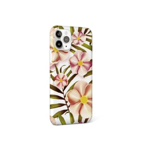Противоударный чехол Glossy Flower Pattern на iPhone 12 / 12 Pro - розовый
