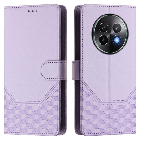 Чохол-книжка Embossing Stripe RFID для Realme 13+ 5G/13 Pro 5G/13 Pro+ - фіолетовий