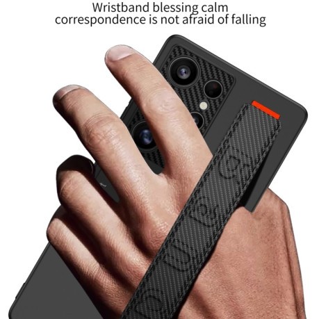 Протиударний чохол GKK Wristband with Holder для Samsung Galaxy S25 Ultra 5G - зелений