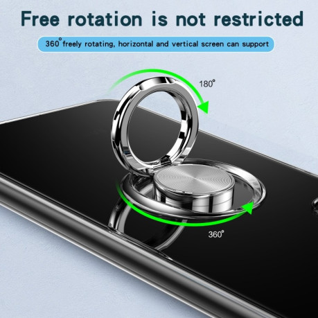Противоударный чехол Matte with Ring Holder для Samsung Galaxy S22 5G - черный