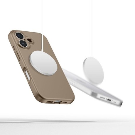 Чехол Tech-Protect Liquid Silicone MagSafe для iPhone 16e - Brown
