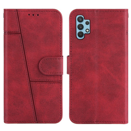 Чехол-книжка Stitching Calf Texture для Samsung Galaxy A32 4G - красный