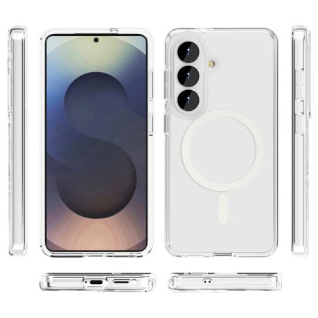 Протиударний чохол Terminator Style Transparent MagSafe Magnetic на Samsung Galaxy S26+ 5G — прозорий