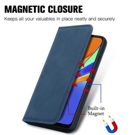 Чохол-книжка Retro Skin Feel Business Magnetic на Xiaomi Redmi 10A/9C - синій