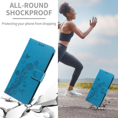 Чехол-книжка Embossed Butterfly для Xiaomi Redmi A5 4G 173.3mm - синий
