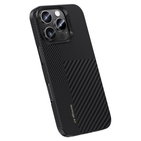 Противоударный чехол Benks Color Shield C2 Montage Classic Kevlar Fiber MagSafe для iPhone 16 Pro Max