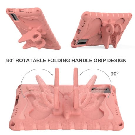 Протиударний чохол Butterfly Bracket EVA для Xiaomi Redmi Pad 2/SE 11 2025 - оранжево-рожевий