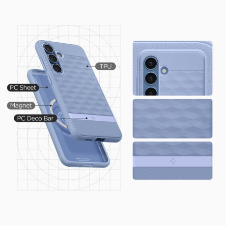 Оригінальний чохол Caseology Parallax Mag MagSafe для Samsung Galaxy S25 - purple
