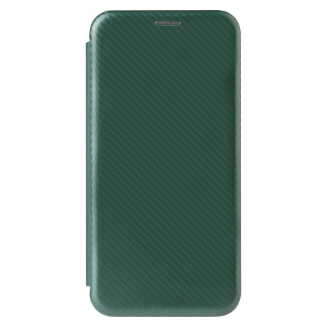 Чохол-книжка Carbon Fiber Texture на Xiaomi Mi 10S - зелений
