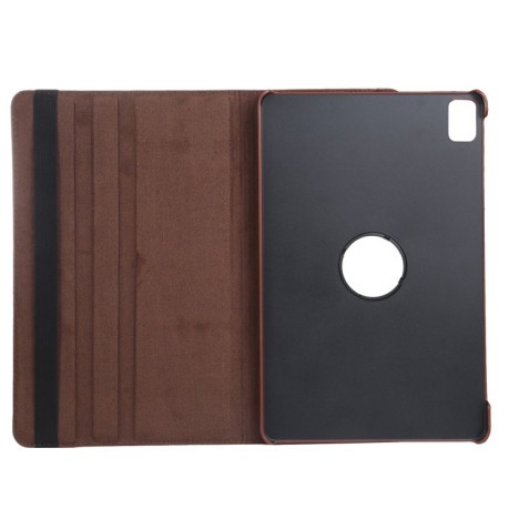 Чехол-книжка 360 Degree Rotation Litchi для iPad Pro 11 2024 - коричневый