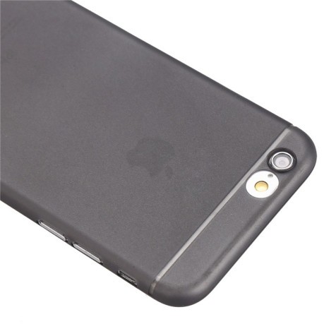 Ультратонкий Полупрозрачный Чехол с Защитой Камеры Черный для iPhone 6, 6S