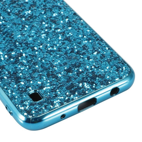 Ударозащитный чехол Glittery Powder на Samsung Galaxy A10-розовое золото