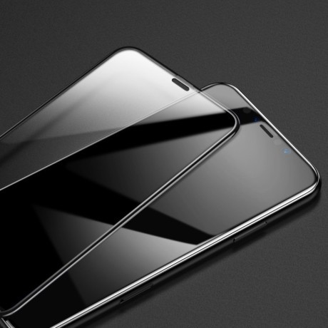 3D защитное стекло Baseus на весь экран 0.3mm 9H на iPhone 11 Pro /X/ Xs черное