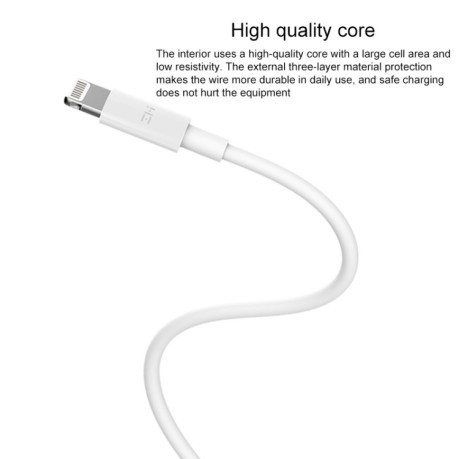 Кабель Original Xiaomi AL870C ZMI Type-C/USB-C to 8 Pin Charging Cable - белый
